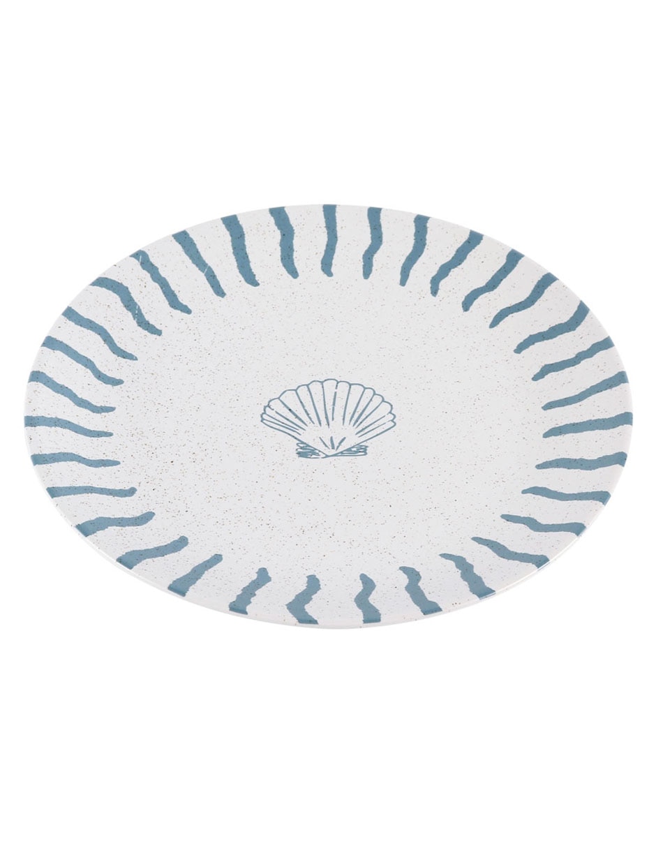 Plato ensalada Oasis Tropical de stoneware 3