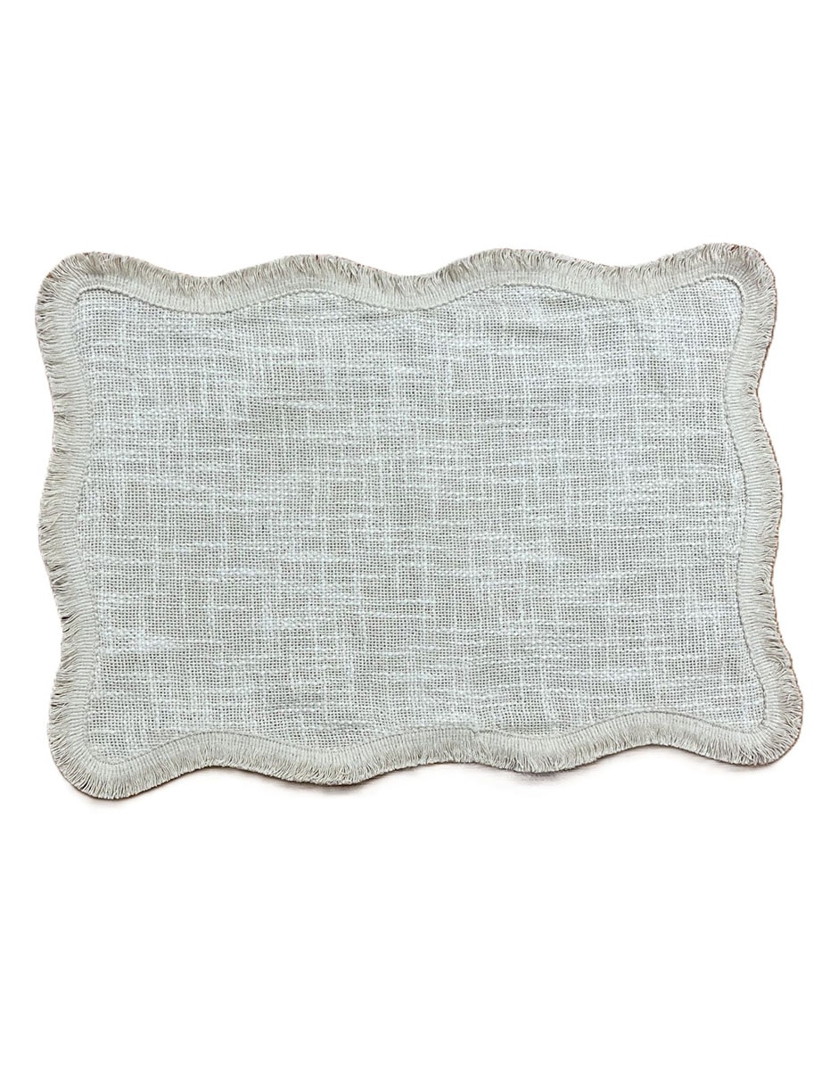 Mantel individual rectangular de algodón Oasis Floral