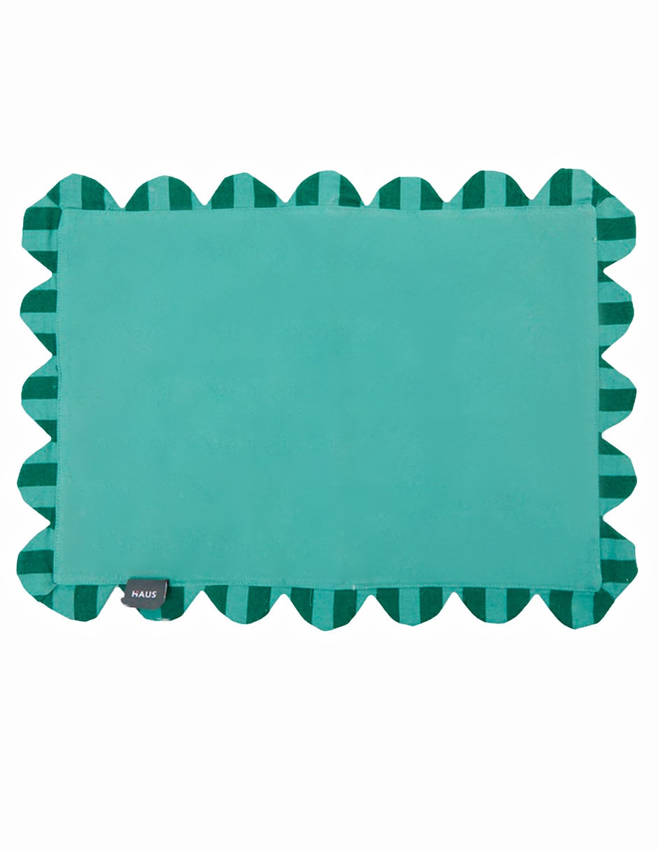 Mantel individual rectangular de algodón 2