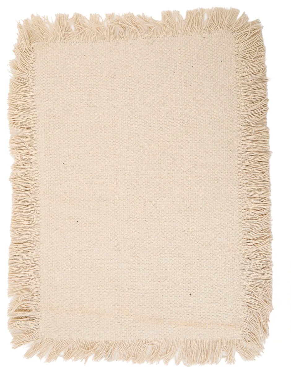 Mantel individual rectangular de algodón Oasis floral 2