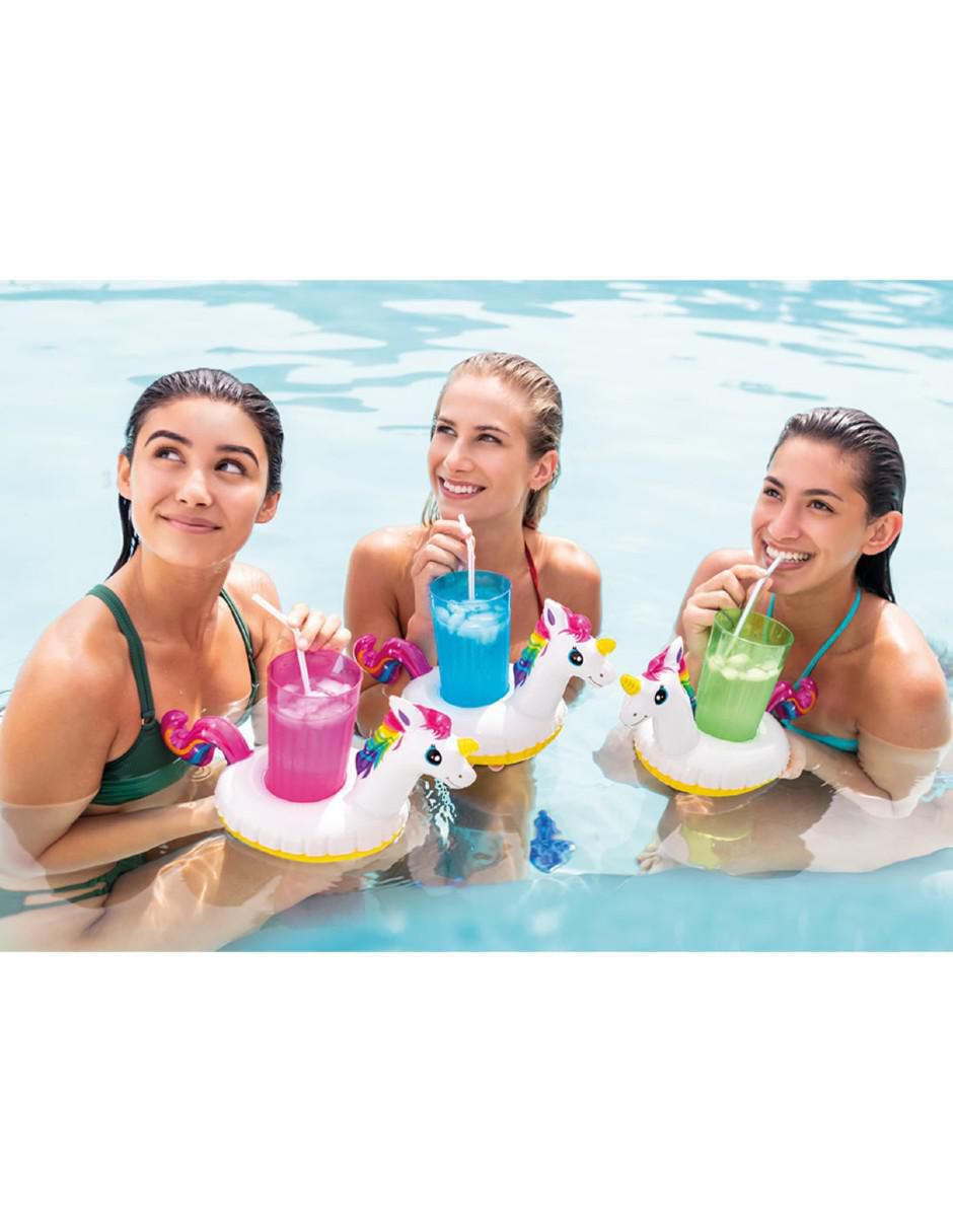Set de portavaso Sand & Summer Unicornio de PVC 4 piezas 2
