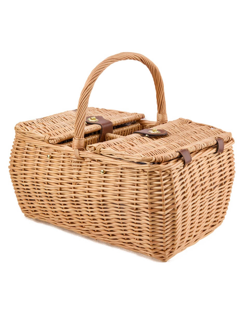 Set canasta para picnic de mimbre 2