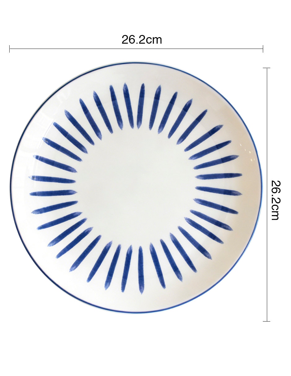 Plato trinche Bluebell & Santorini de cerámica 4