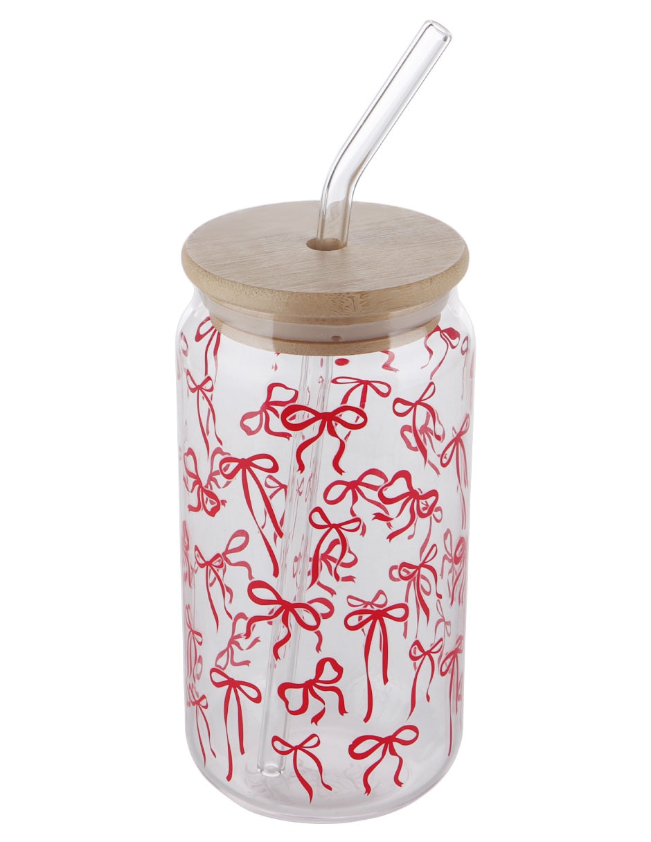 Vaso con tapa y popote Valentiness 3 piezas 2