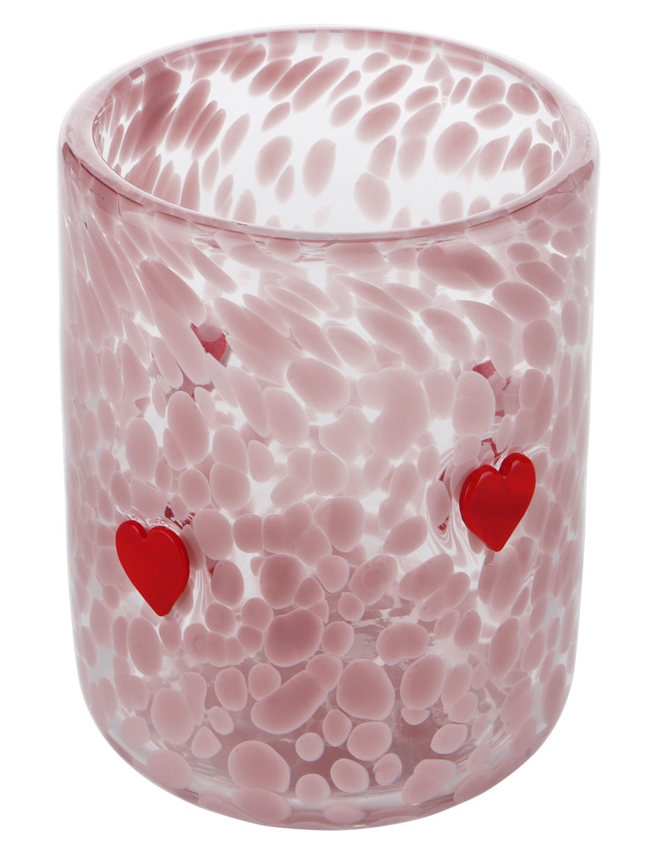 Vaso para agua Valentiness de vidrio 2