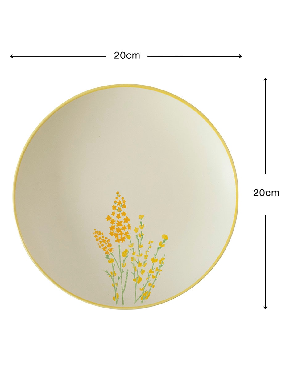 Plaro trinche Oasis Floral de cerámica 4
