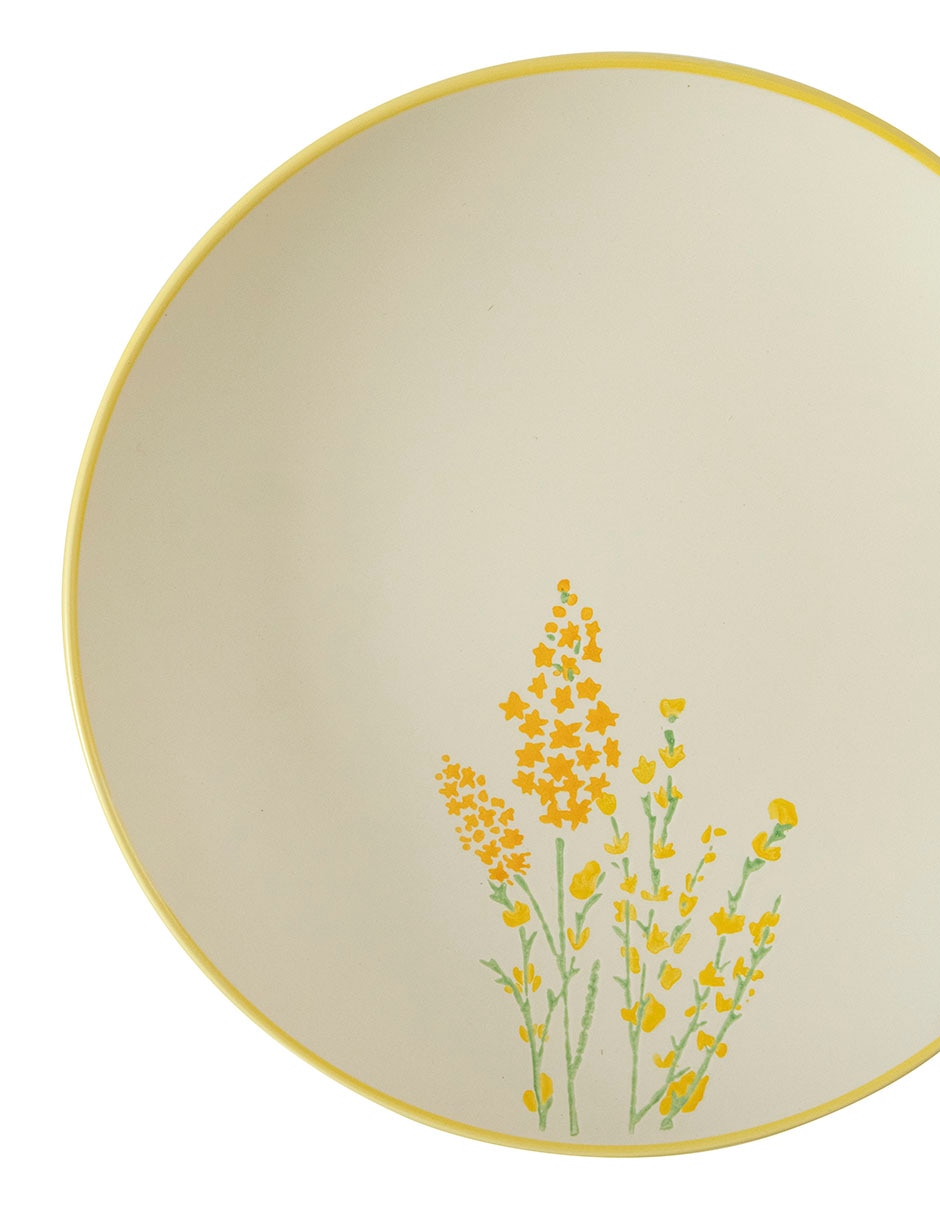 Plaro trinche Oasis Floral de cerámica 3