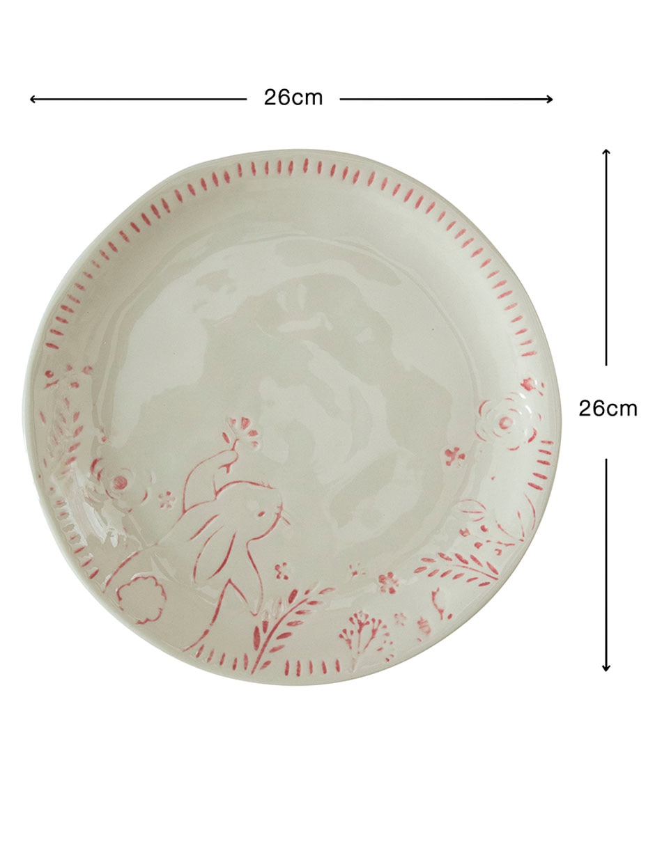Plato trinche Pascua de cerámica 4