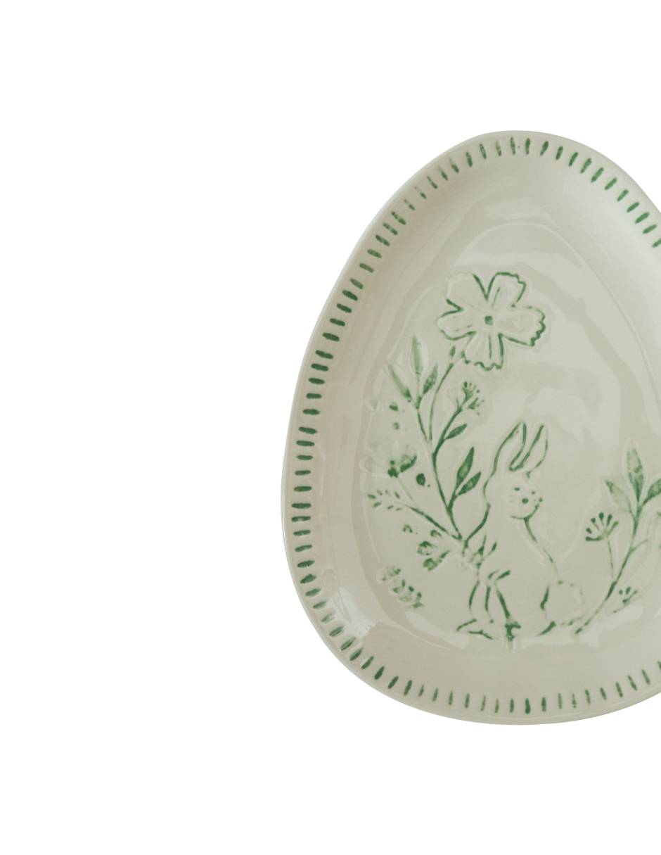 Set platos Pascua de cerámica 2 piezas 3