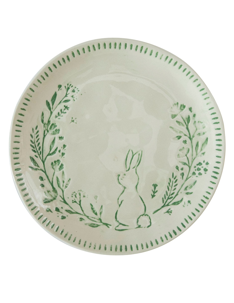 Plato ensalada Pascua de cerámica 2