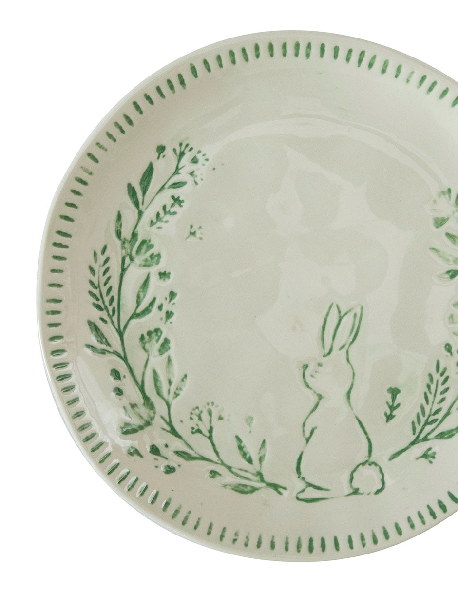 Plato ensalada Pascua de cerámica 3
