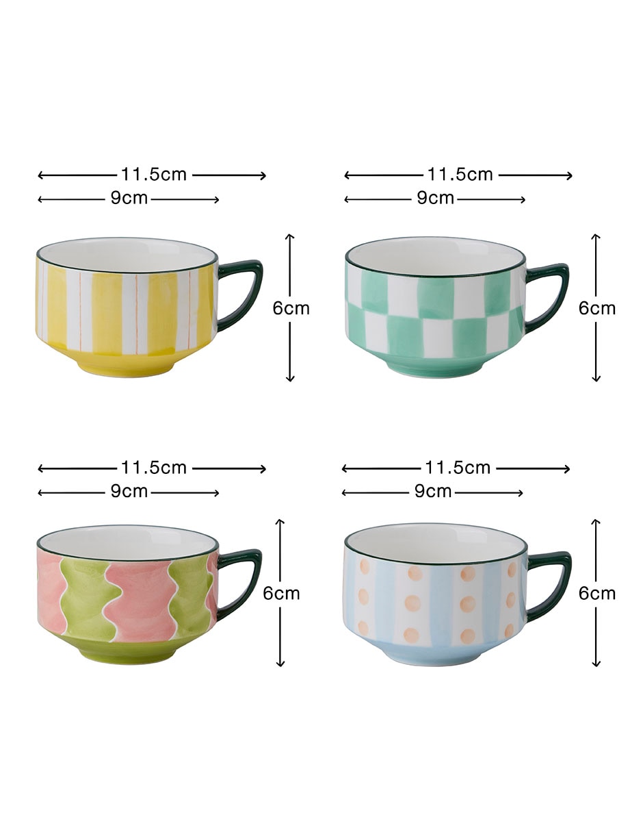 Set de tazas americana Summug 4 piezas 6