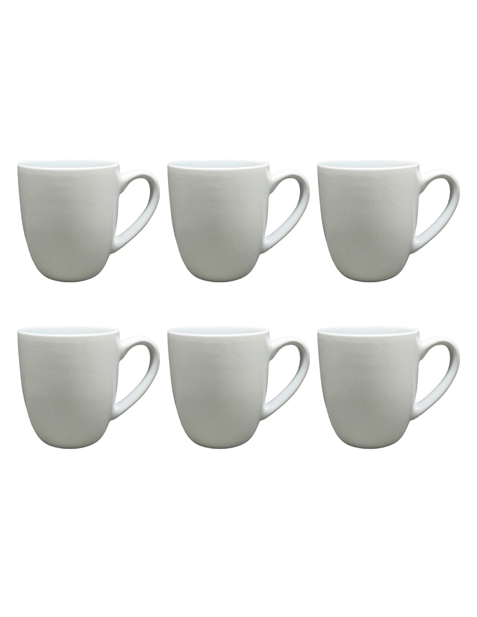 Set de tazas americana Mugs 6 piezas