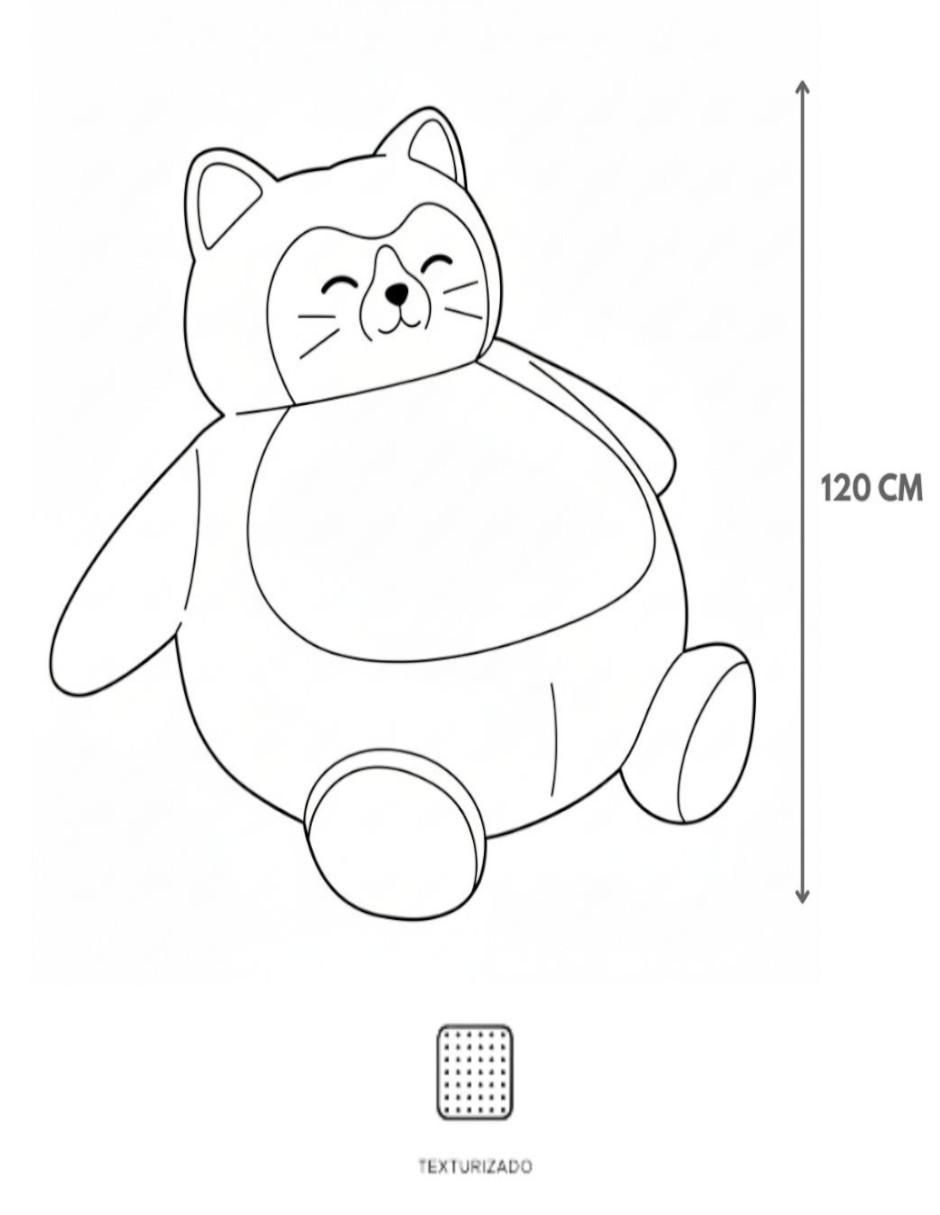 Puff Gato Gris 6