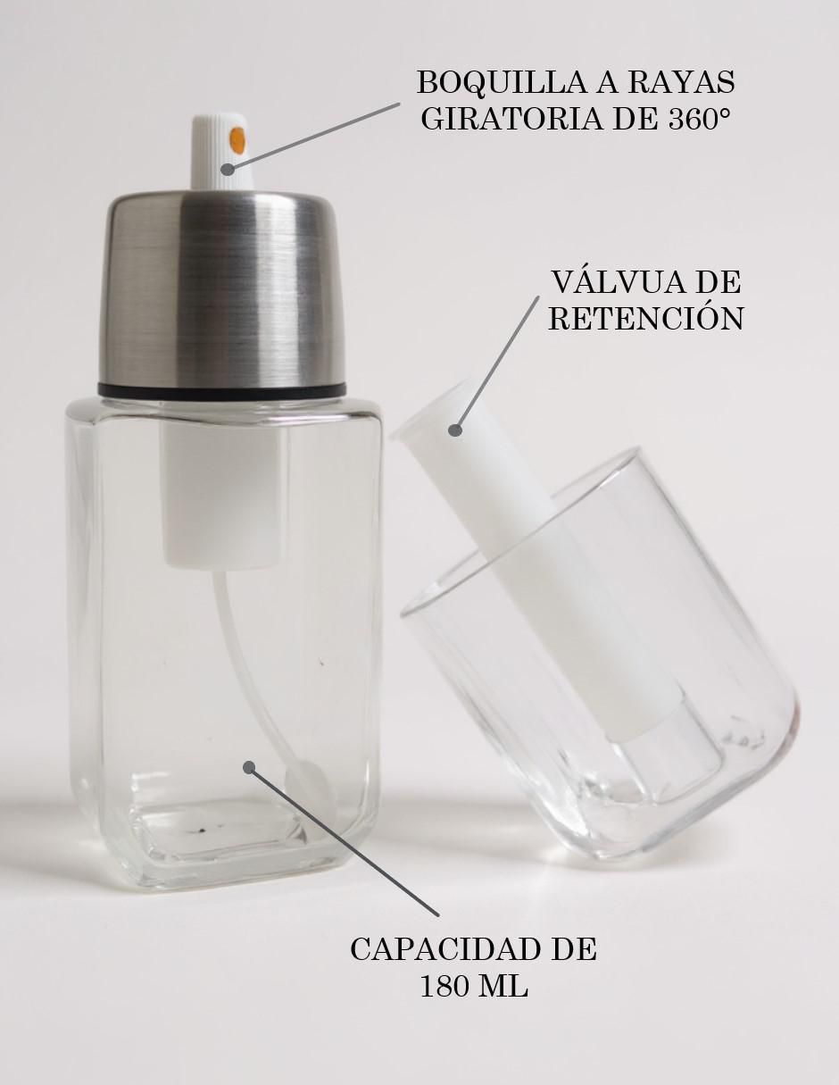Kit de aceitera Spray de Cocina de 180ml de vidrio 3