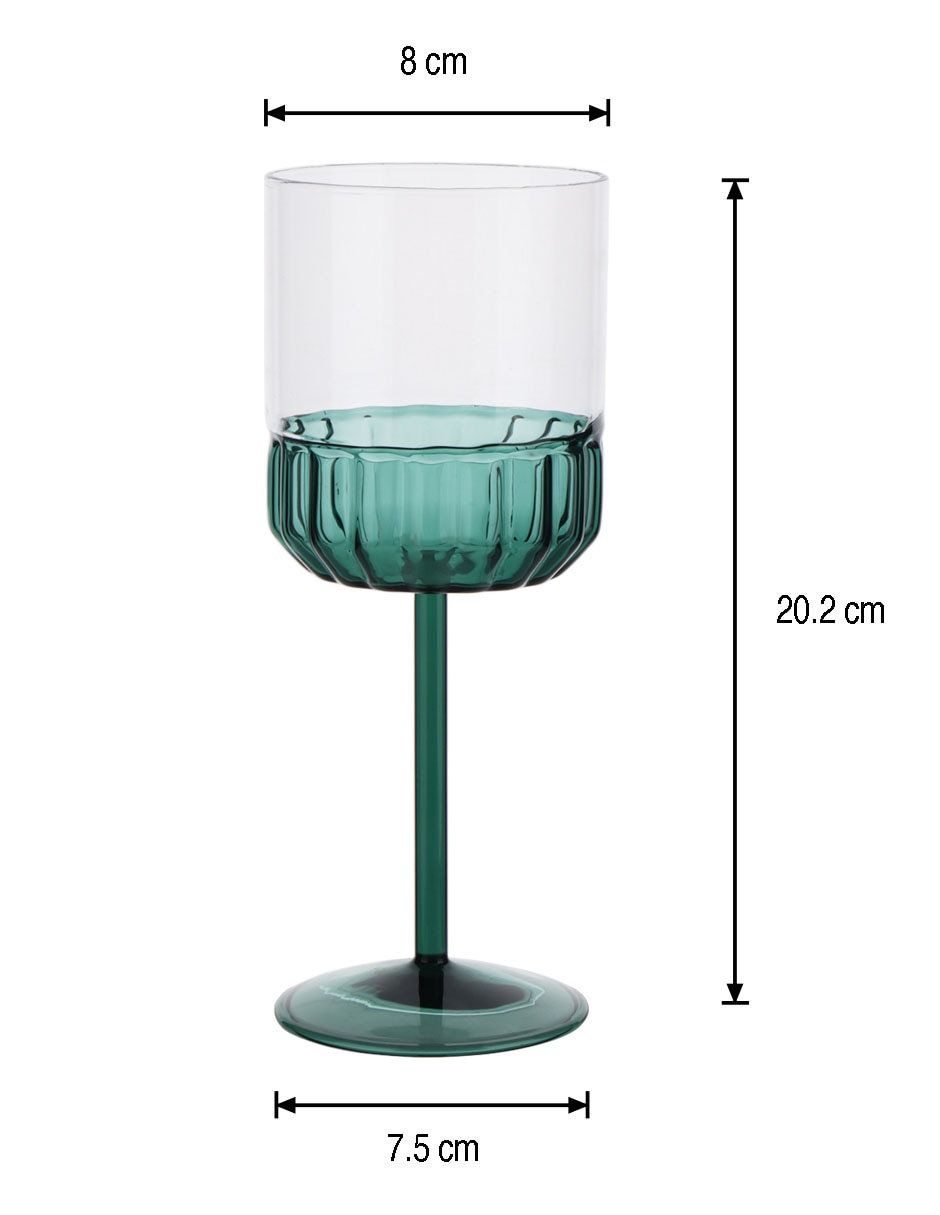 Copa para vino de vidrio 4