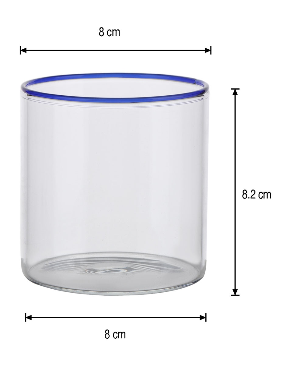 Vaso para agua Vitral de vidrio 4