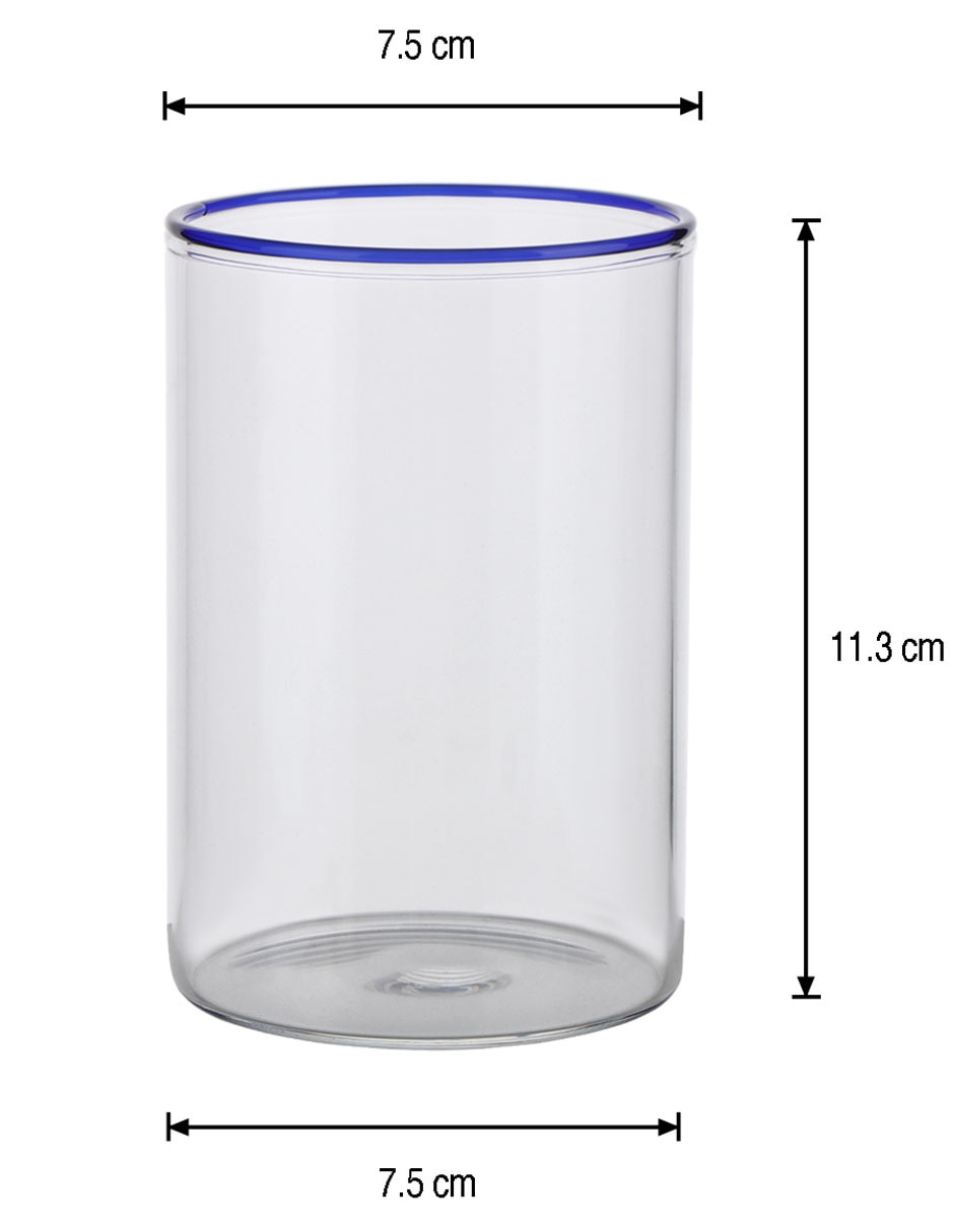 Vaso para agua de vidrio 4