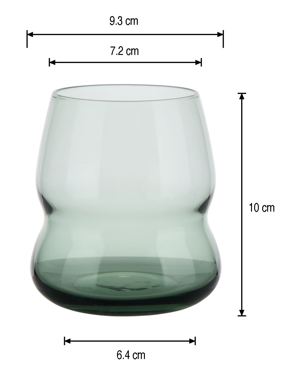 Vaso para agua de vidrio 4