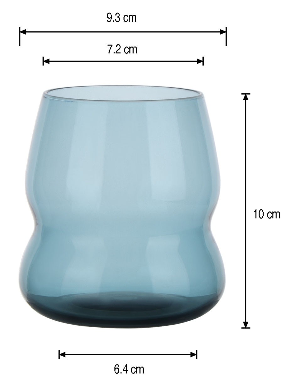 Vaso para agua de vidrio 4