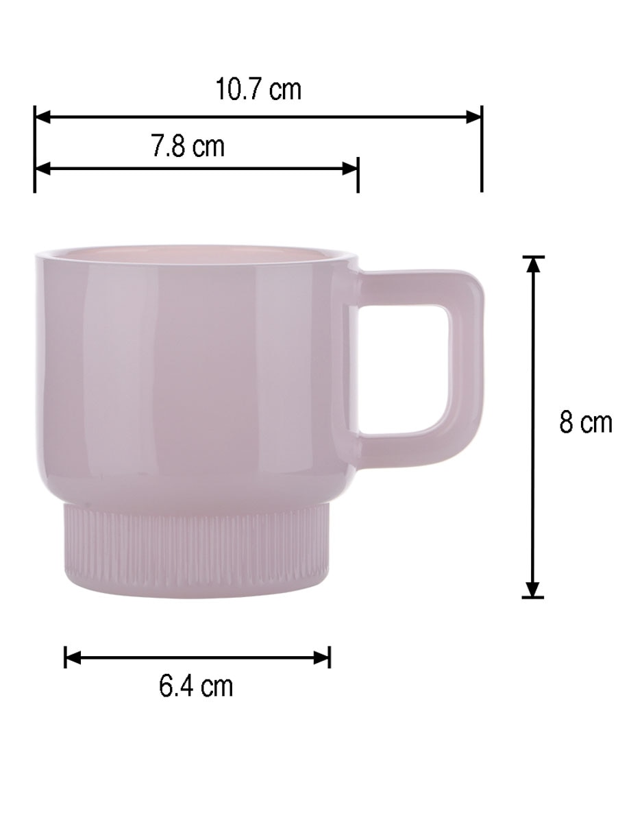 TAZA SS26 SILIGLASS, 240 ML, MORADO