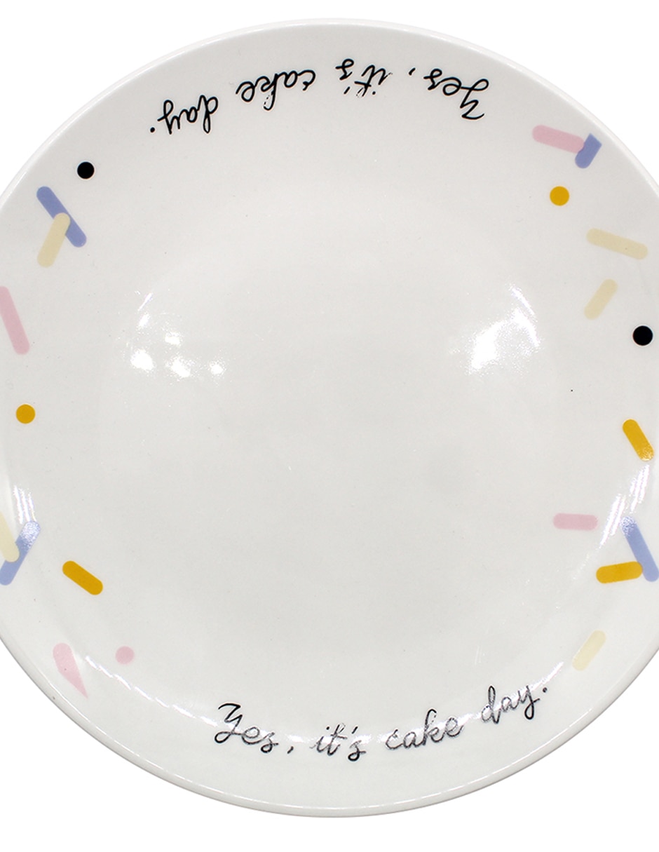 Plato postre Fulfill de porcelana 3
