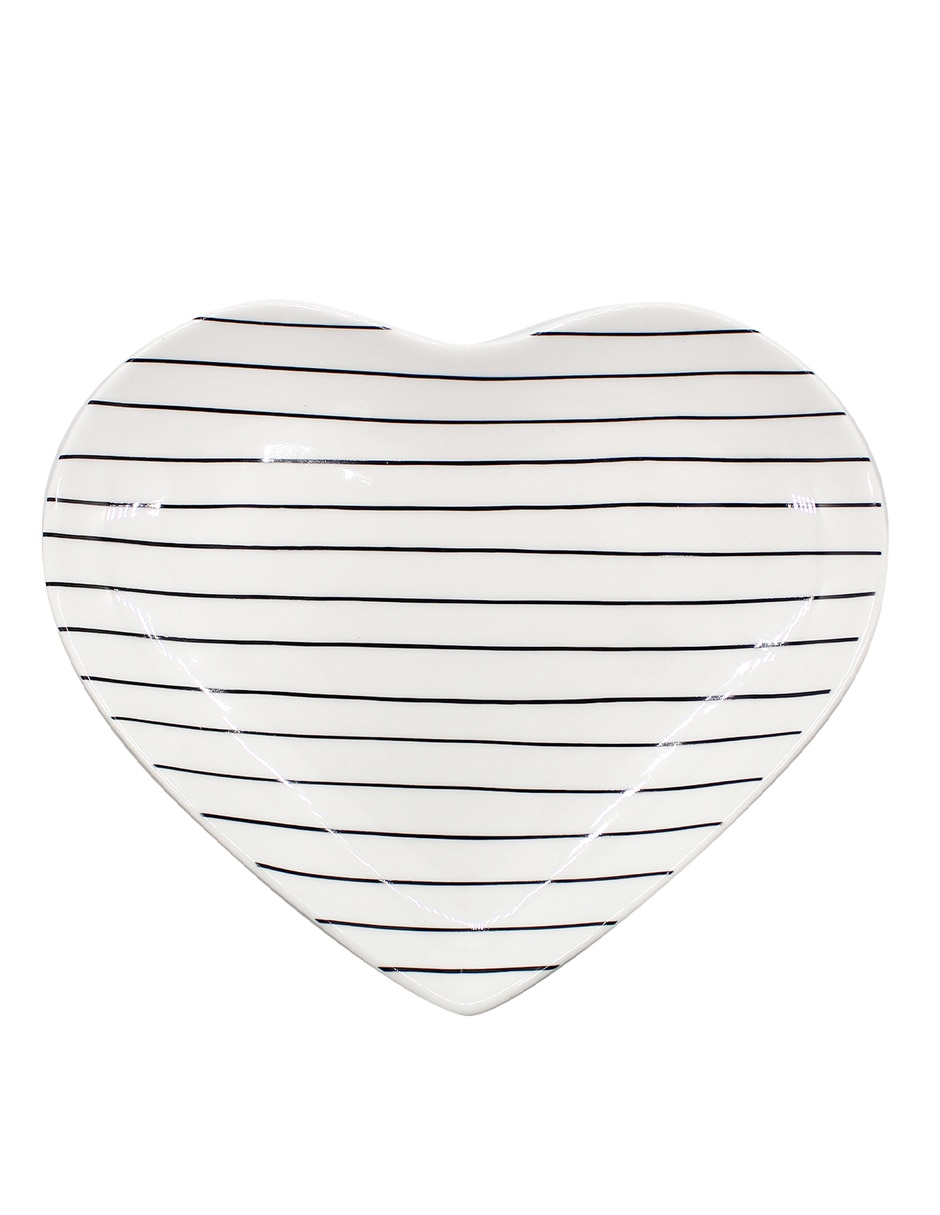 Plato B&W de porcelana