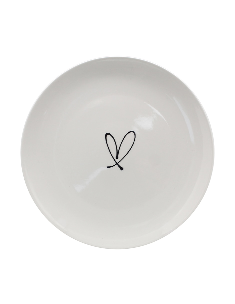 Plato trinche Amore de porcelana
