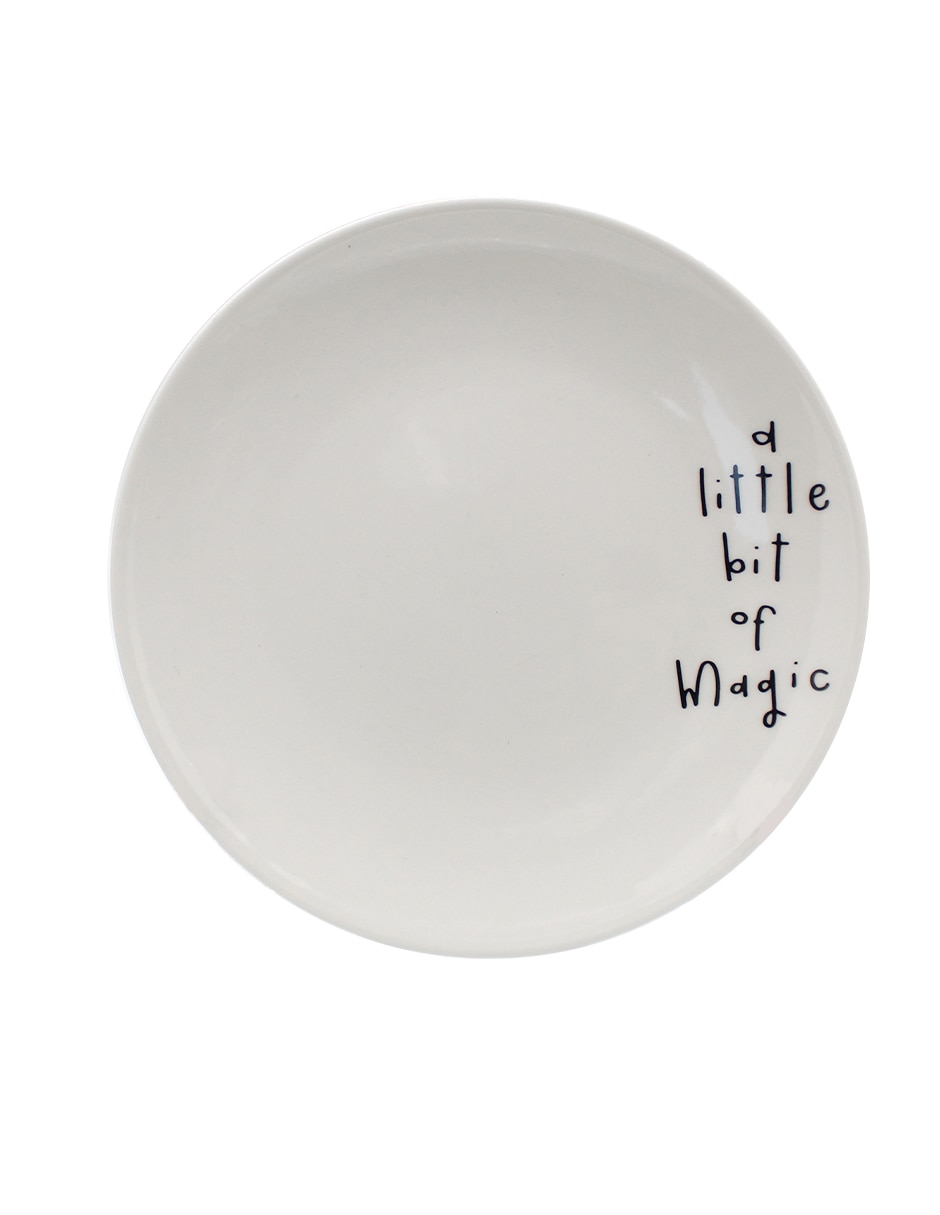 Plato postre Amore de porcelana
