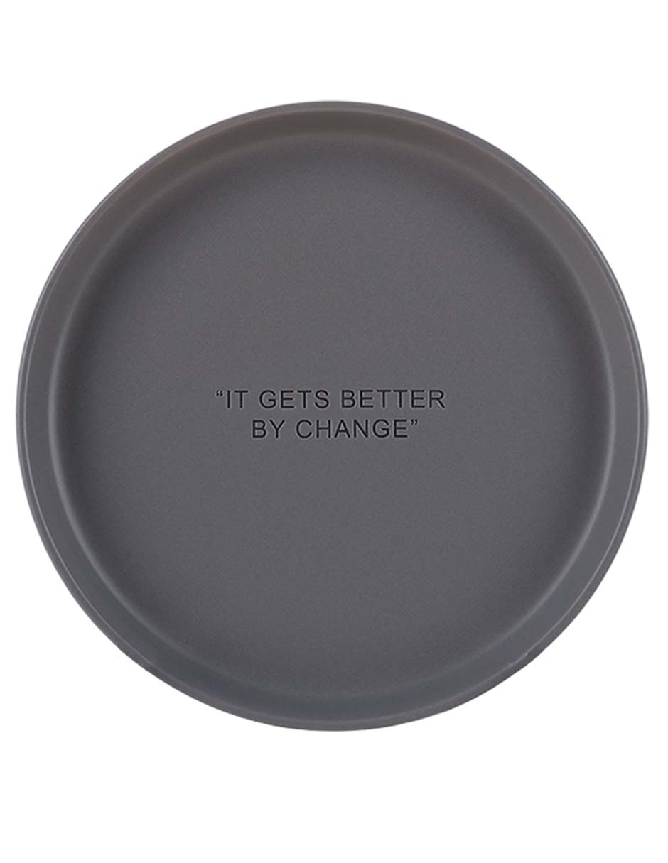 Plato postre Affirmations de stoneware