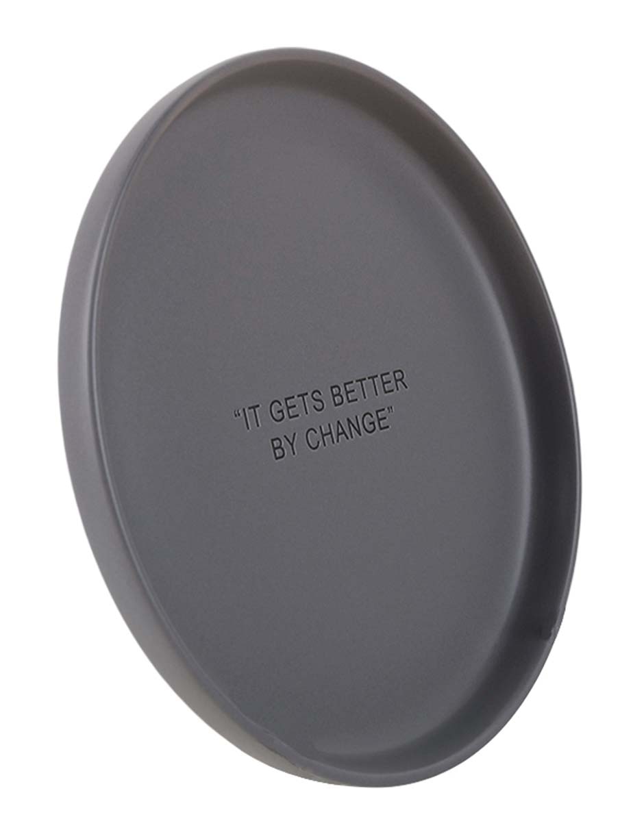 Plato postre Affirmations de stoneware 3