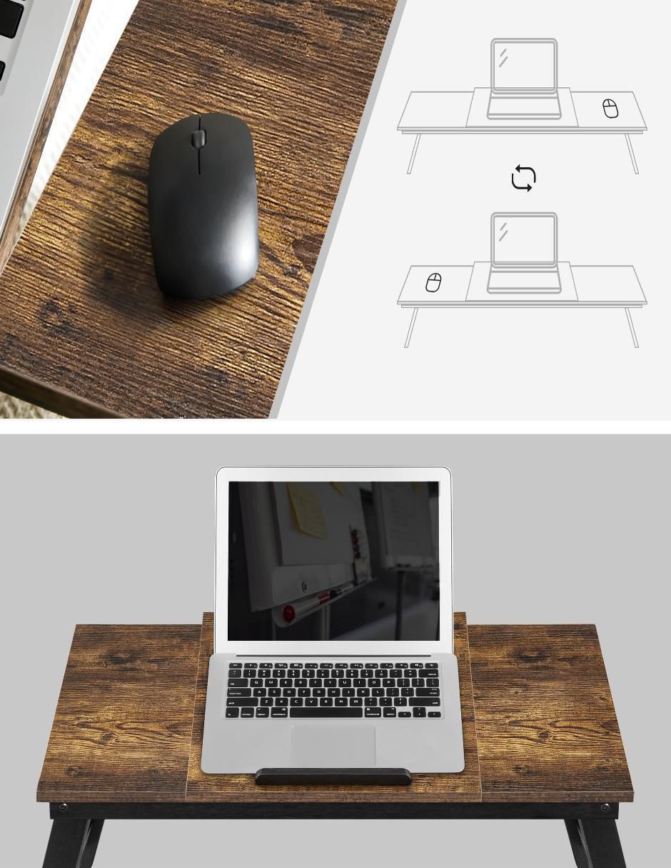 Mesa para laptop armable coulter de bambú 5