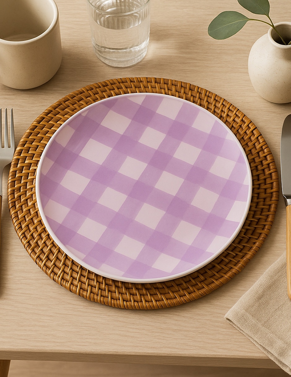 Plato postre Picnic de stoneware 4