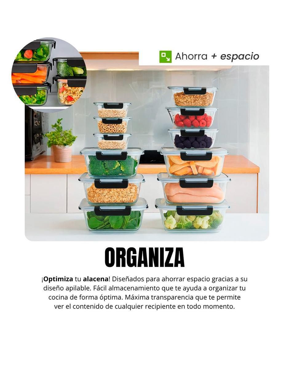 Contenedor de vidrio 12 piezas 4