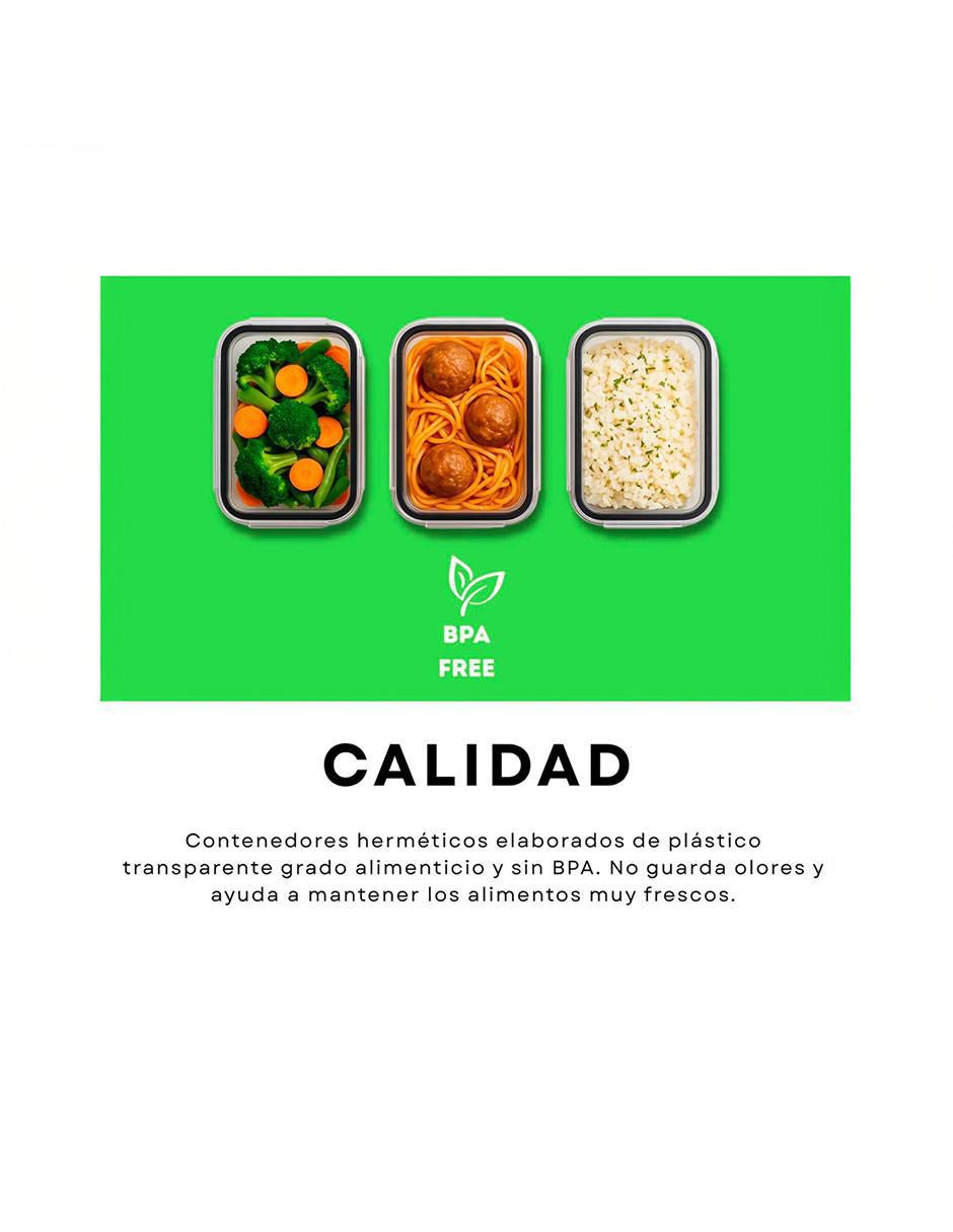 Contenedor de plástico 42 piezas 4