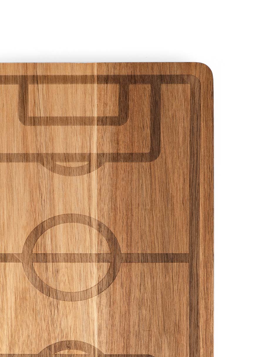 Tabla de servicio de madera 2