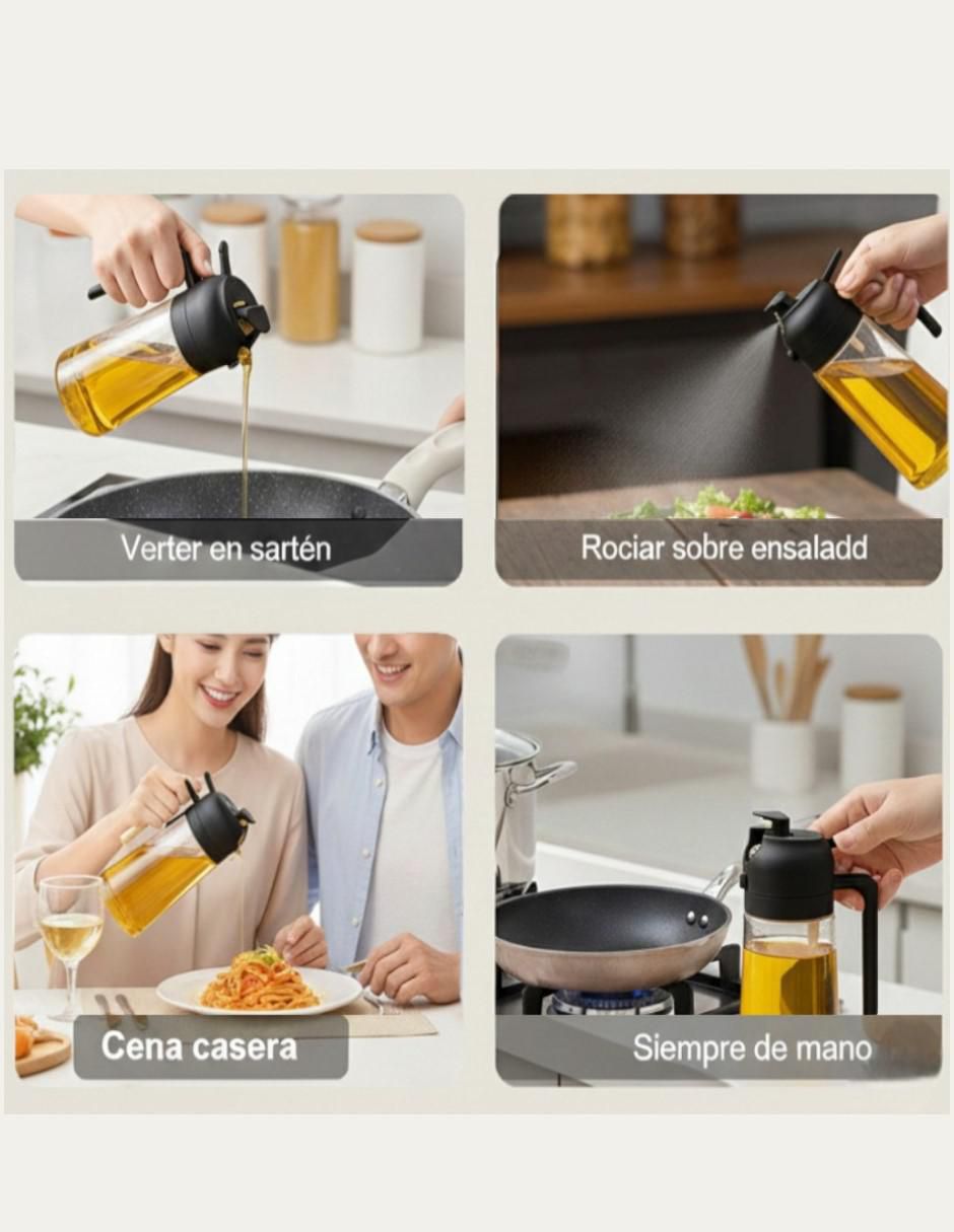 Kit de aceitera de vidrio 2